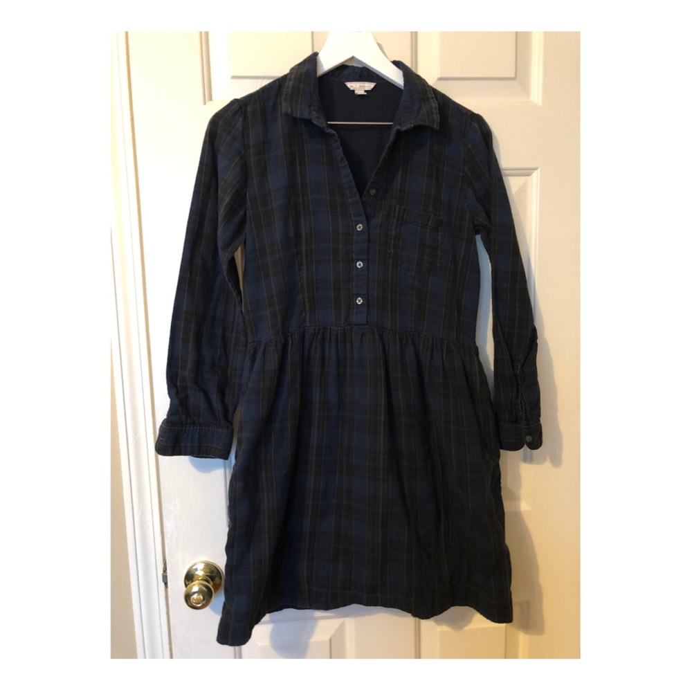 Gap Plaid & Flannel Dress with pockets